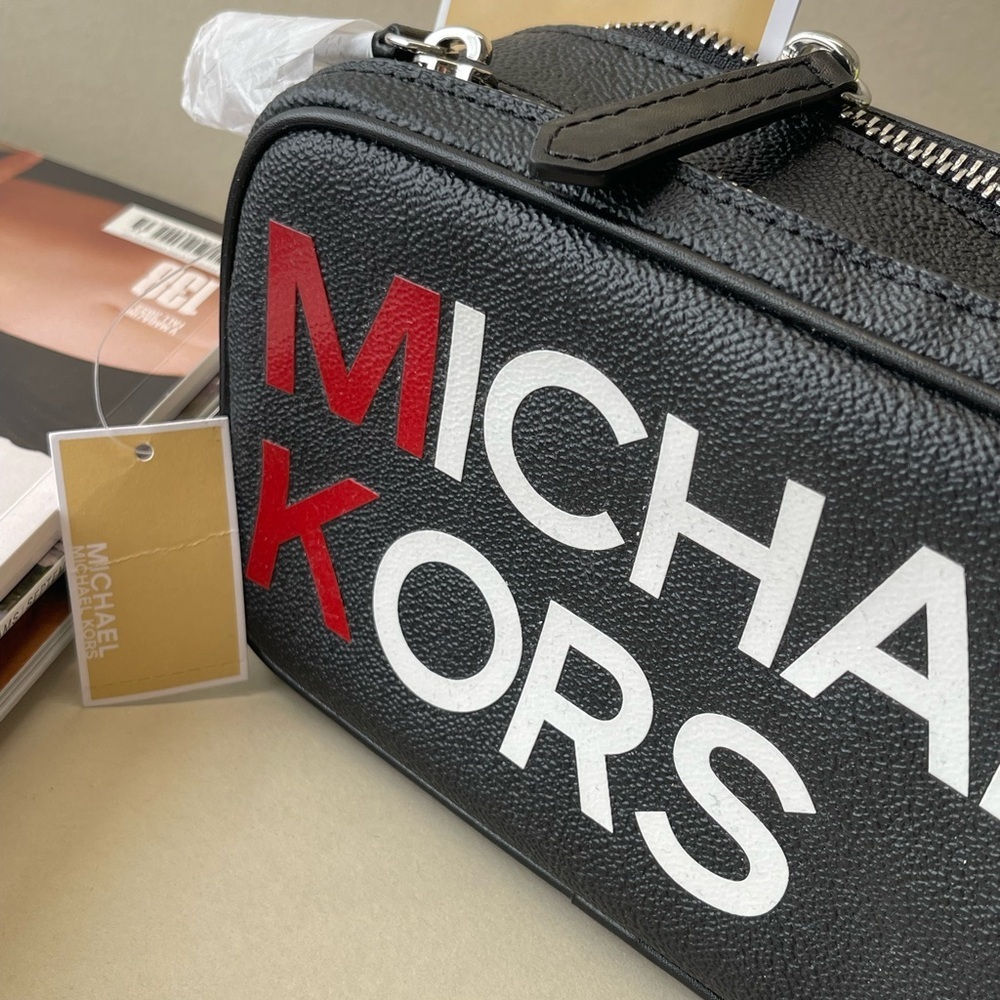 (new+tag) Michael Kors Lacey camera bag (women/unisex) black leather - Picture 4 of 13